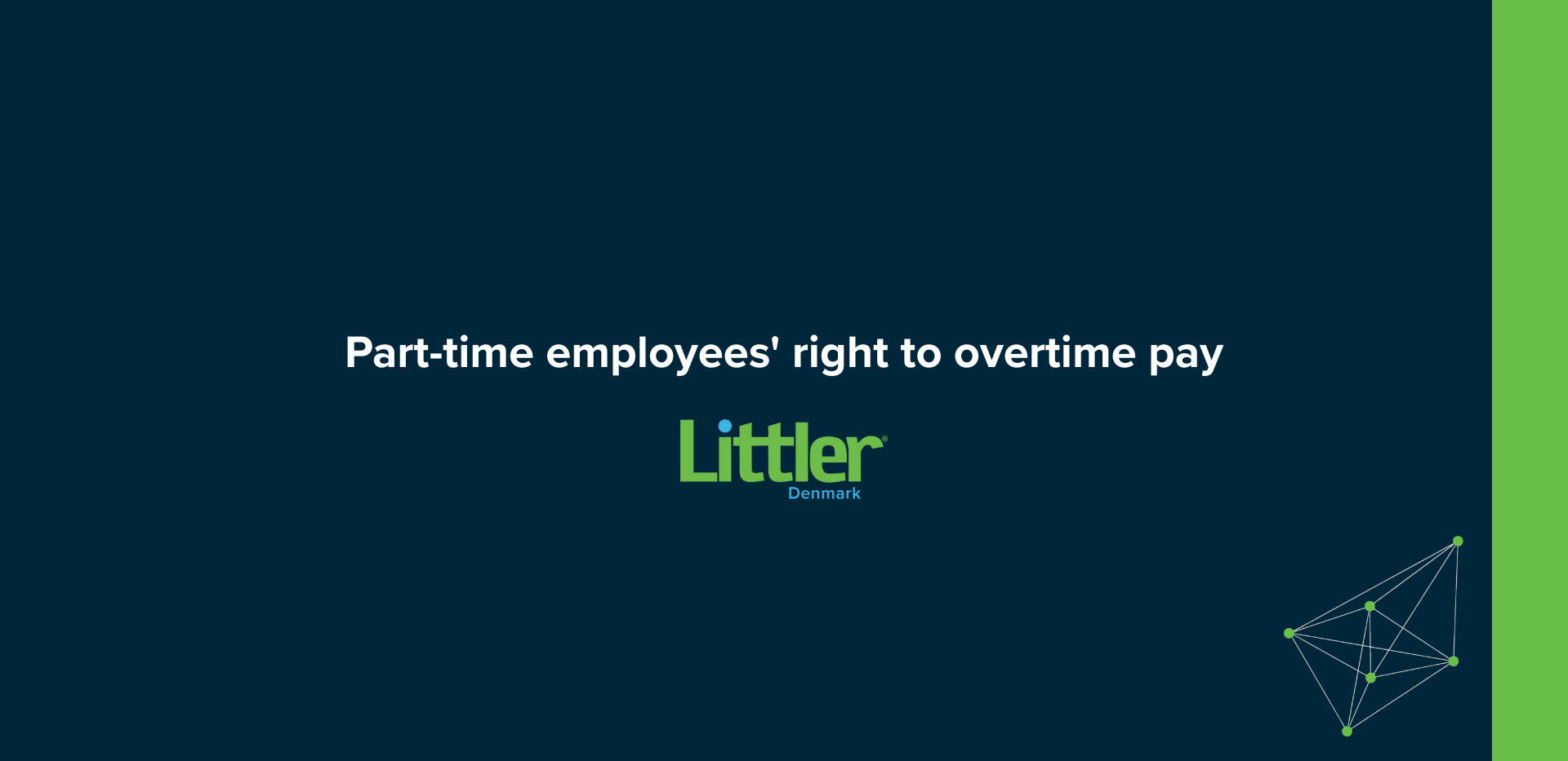 Part-time employees' right to overtime pay