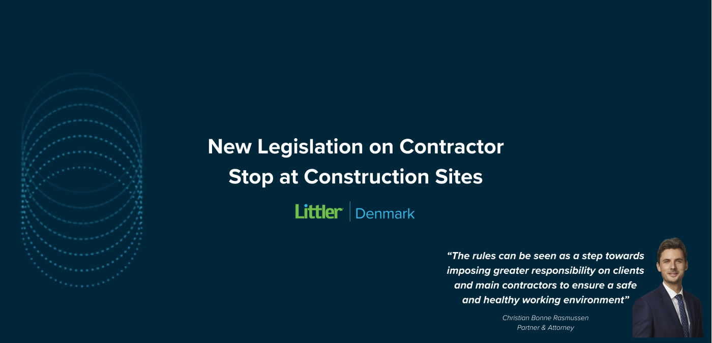 New Legislation on Contractor Stop at Construction Sites